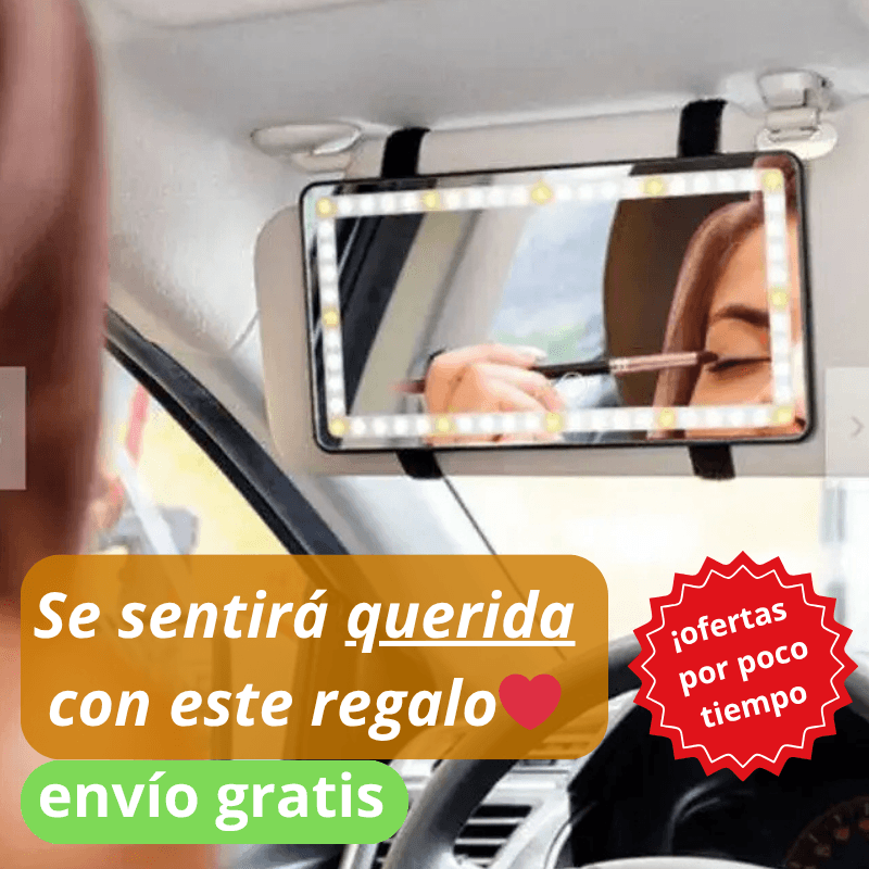 El espejo de tu visera no tiene luz — y eso tiene solución